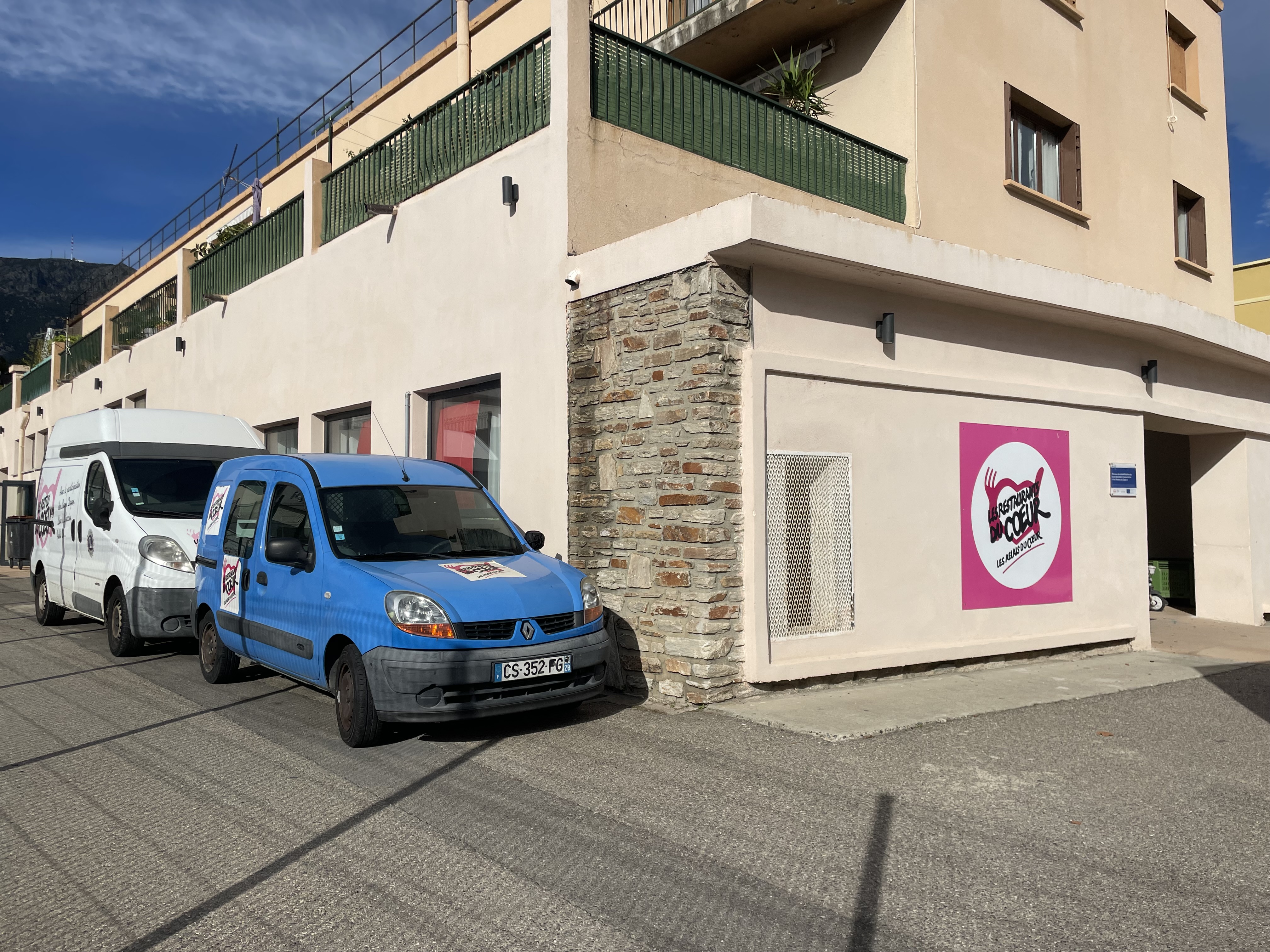 Le Centre de distribution des Restos du Coeur à Bastia.