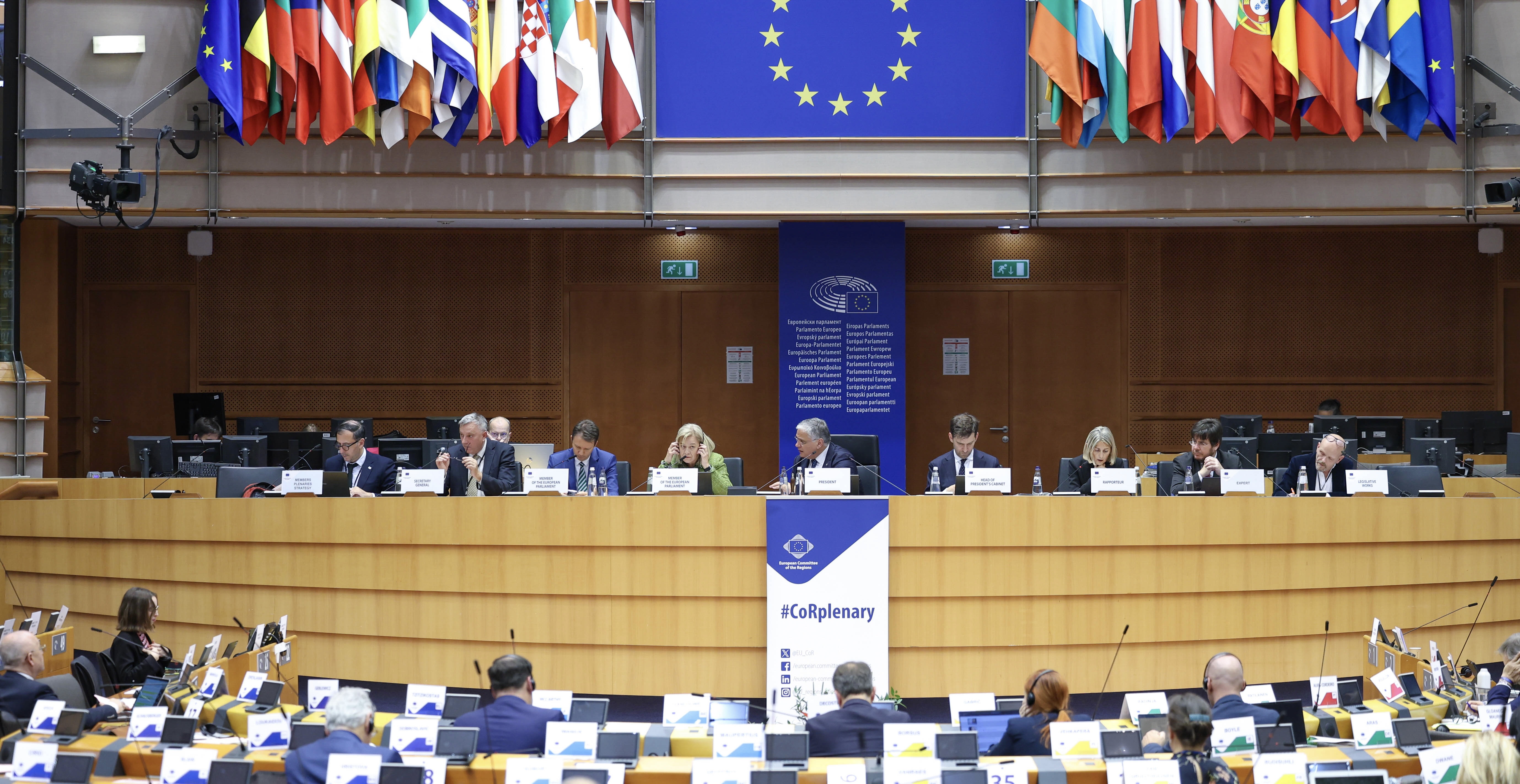 Nanette Maupertuis, présidente de l’Assemblée de Corse, représentante de la Corse au Comité européen des régions, présente son avis sur le budget de l’Union européenne.