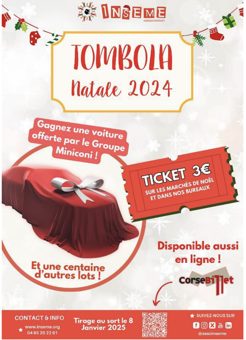 Tombola de Noël d'Inseme : c'est parti