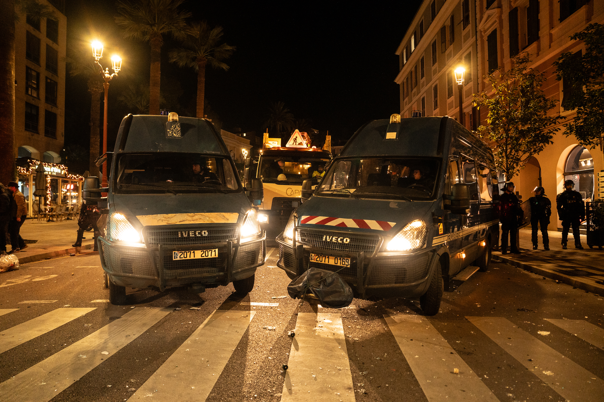 Ajaccio, lundi soir. Photo Paule Santoni