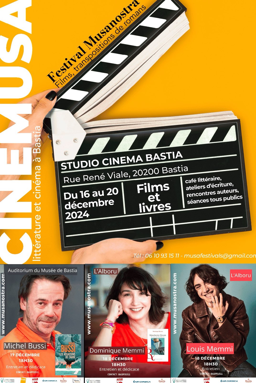 Une semaine de littérature et de cinéma à Bastia avec Musanostra