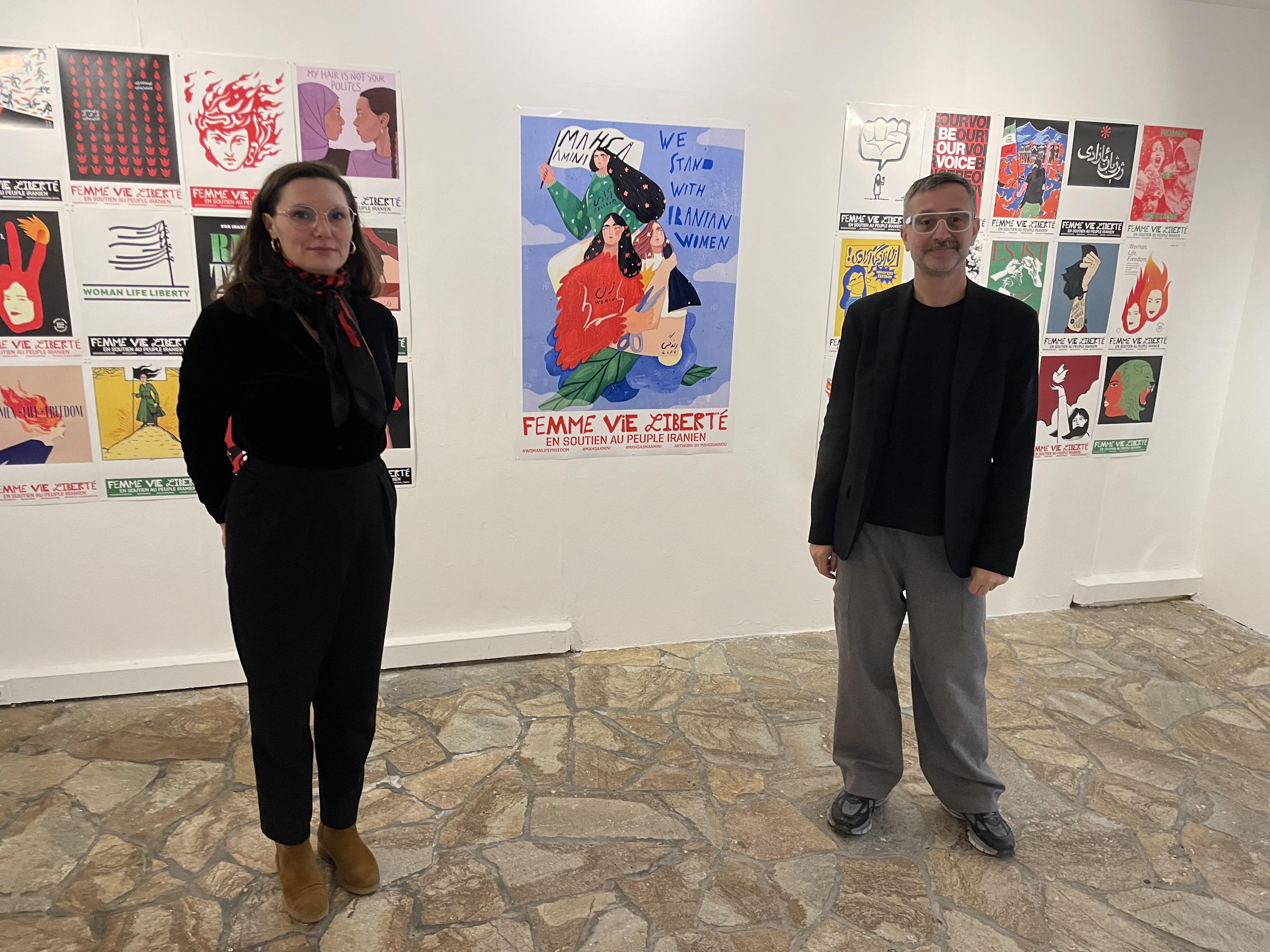 Juana Macari et Fabien Danesi ont présenté l'expo à CNI.