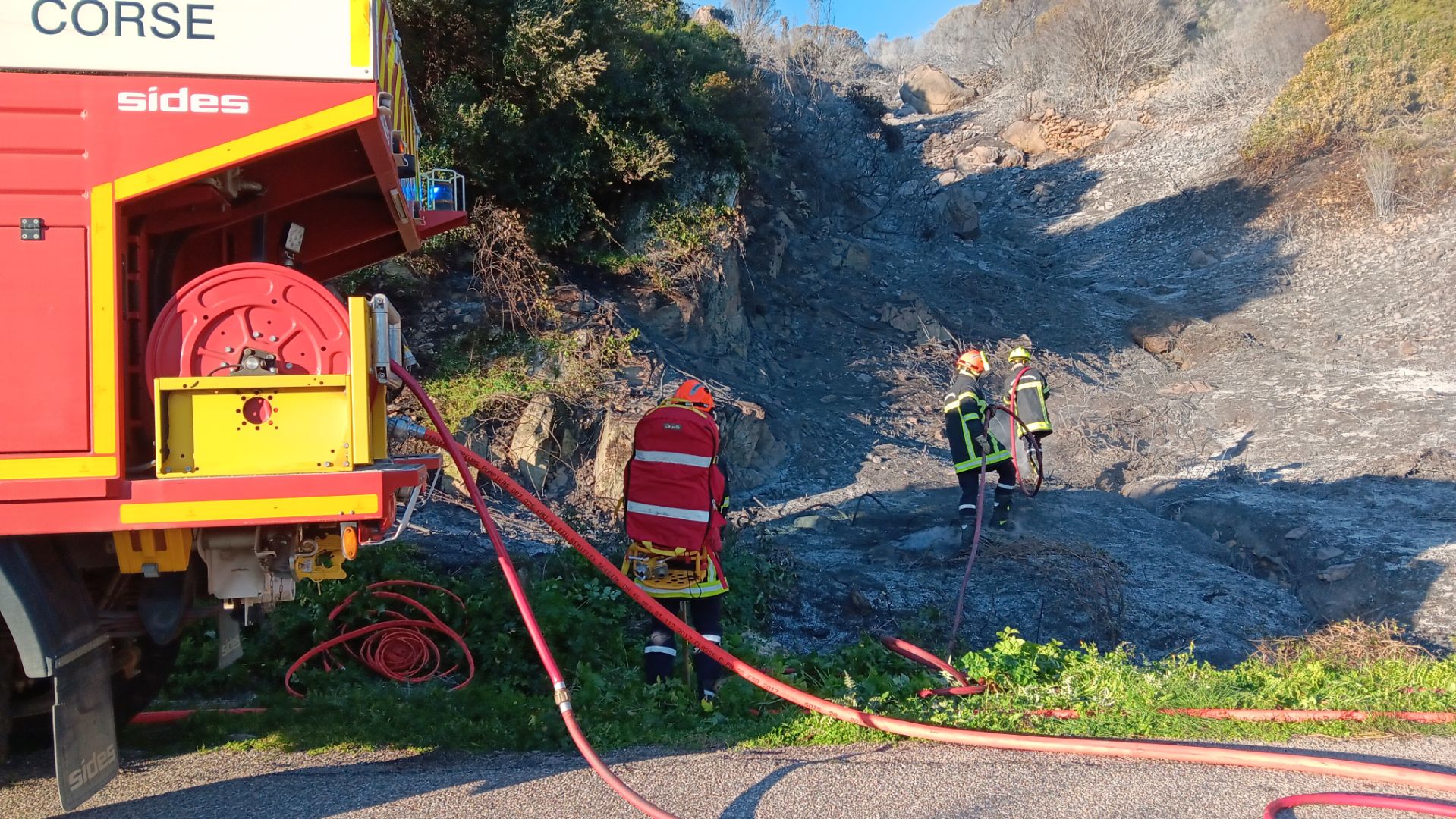 Un feu se déclare sur les hauteurs de Lavatoghju