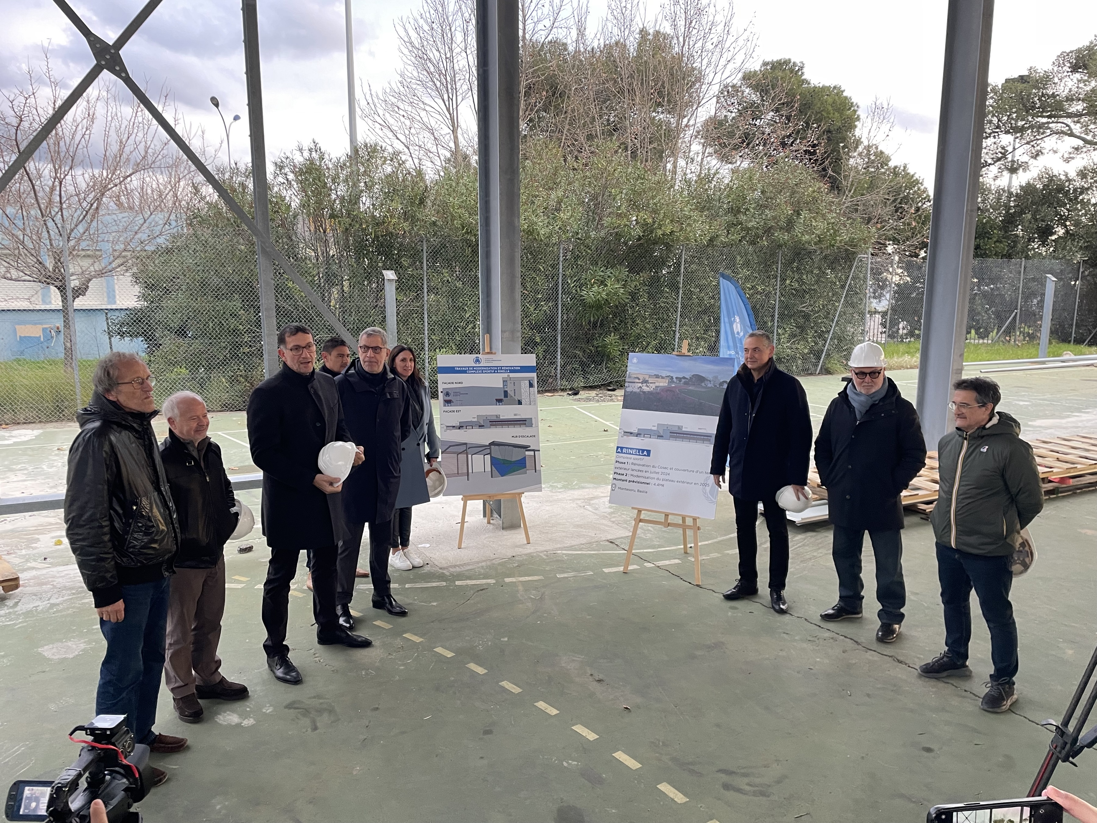 La phase 1  de la rénovation du complexe sportif de l'A Rinella a été présentée par la CAB