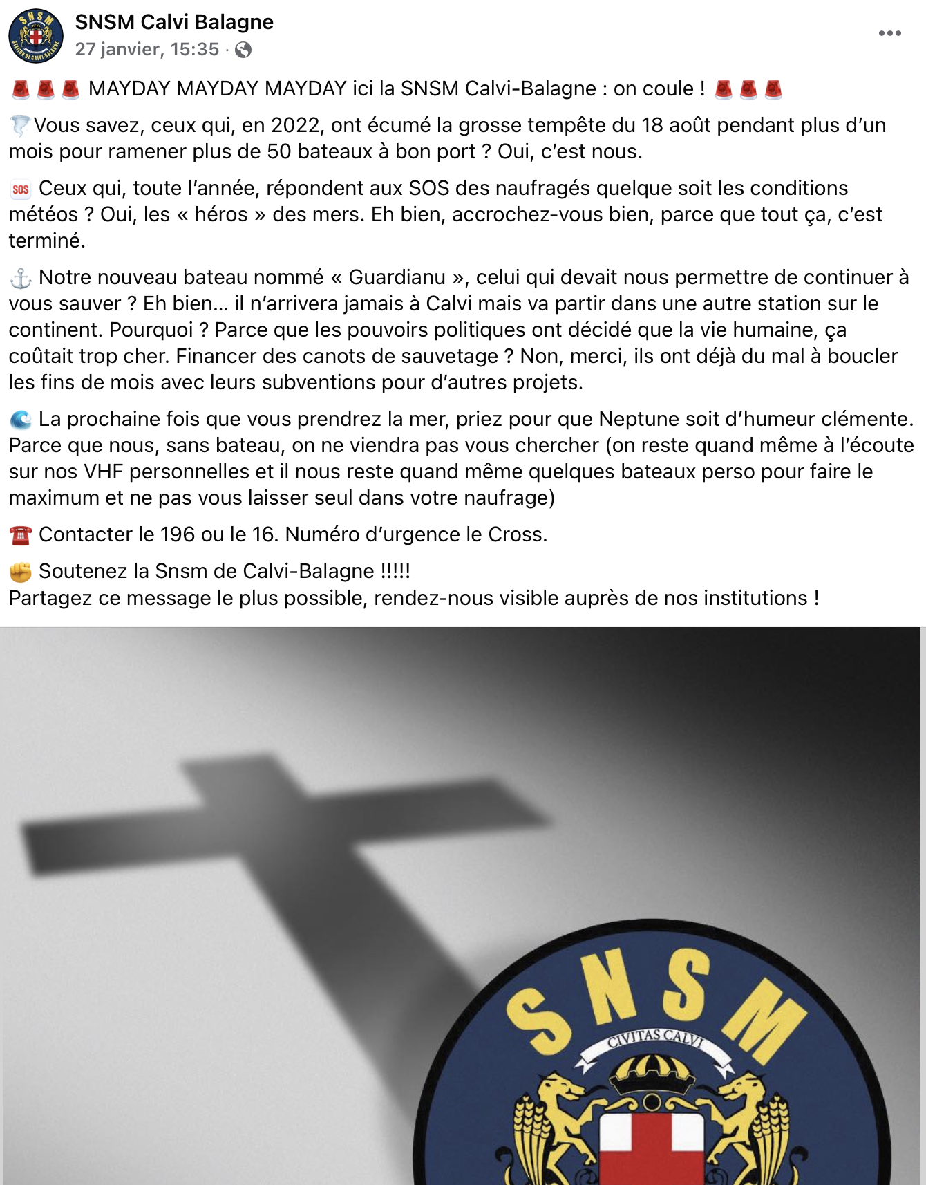 "Sans bateau, plus de sauvetage" : la SNSM de Calvi lance un cri d’alerte