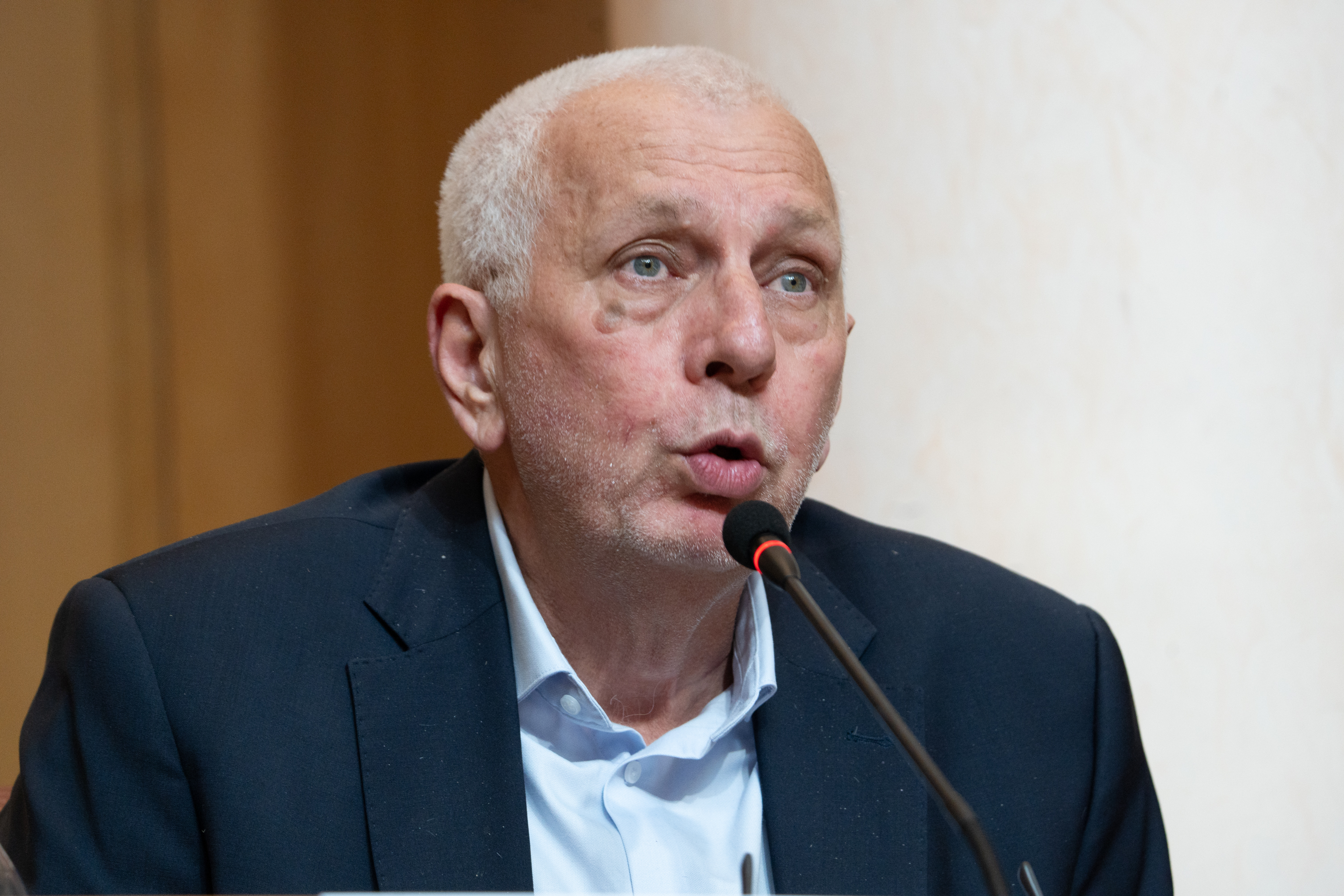 Saveriu Luciani, conseiller territorial du groupe PNC-Avanzemu à l'Assemblée de Corse, professeur de Corse et acteur culturel. Photo Paule Santoni.