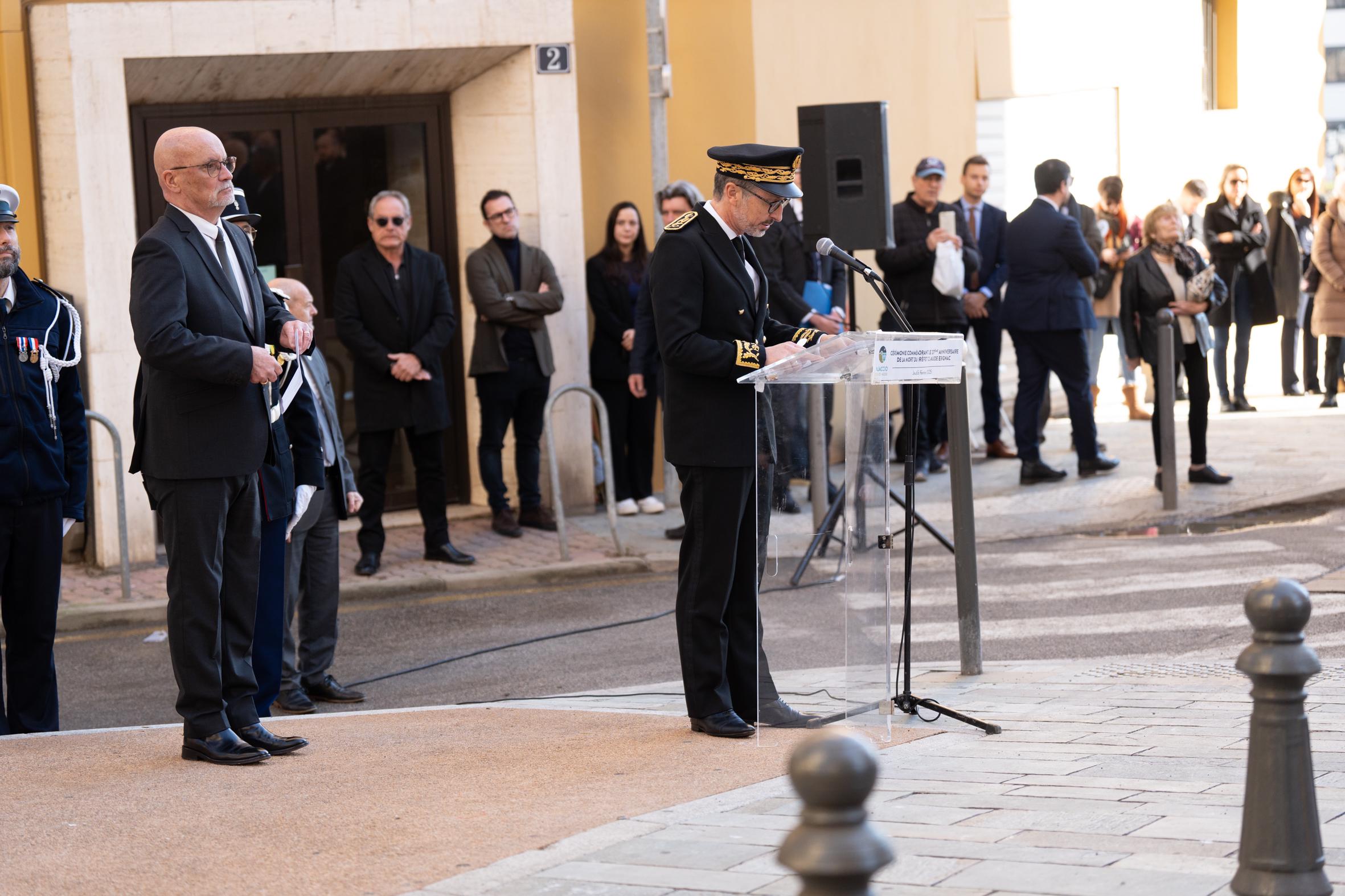 Le discours du préfet de Corse