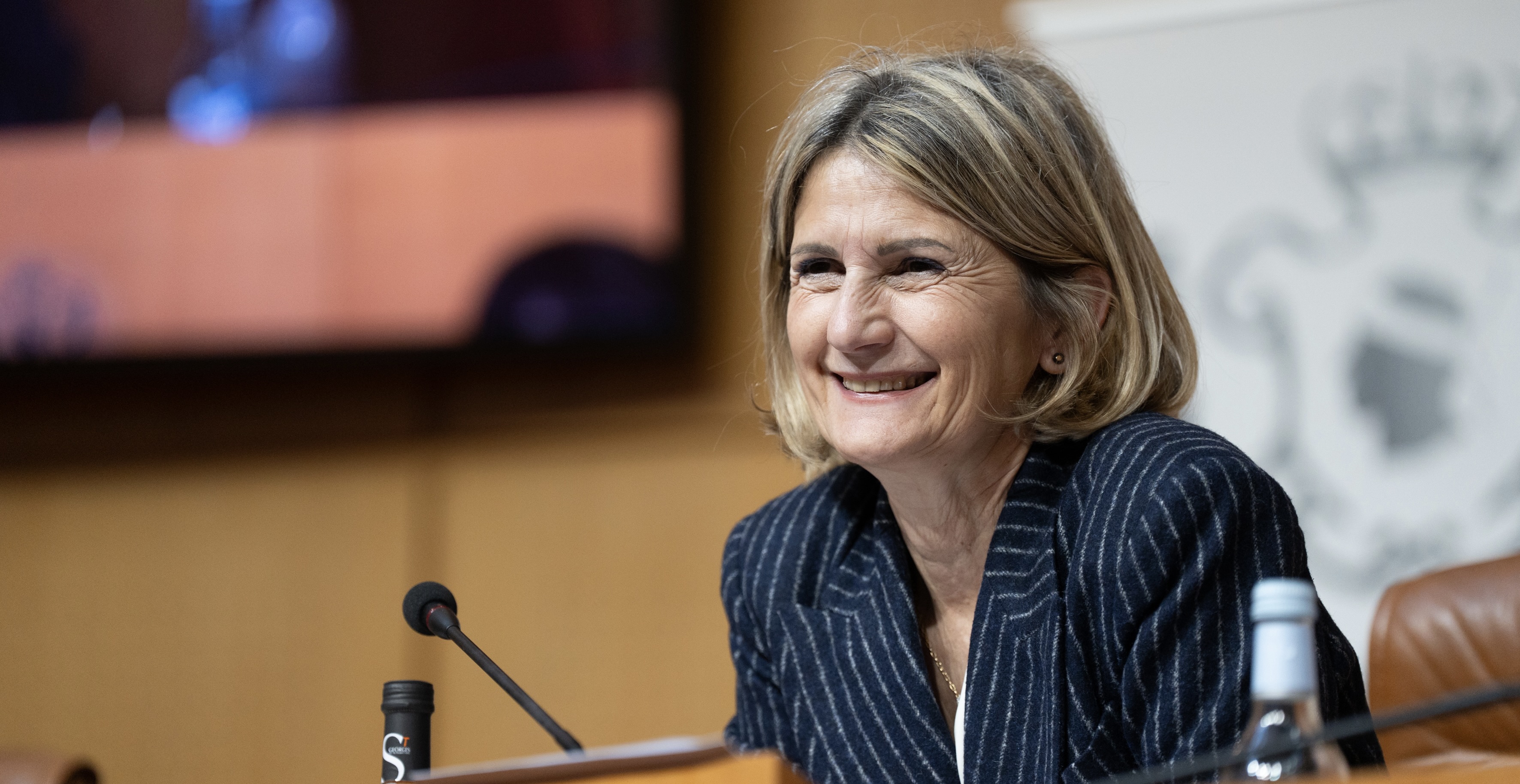 La présidente de l’Assemblée de Corse, Nanette Maupertuis. Photo Paule Santoni.