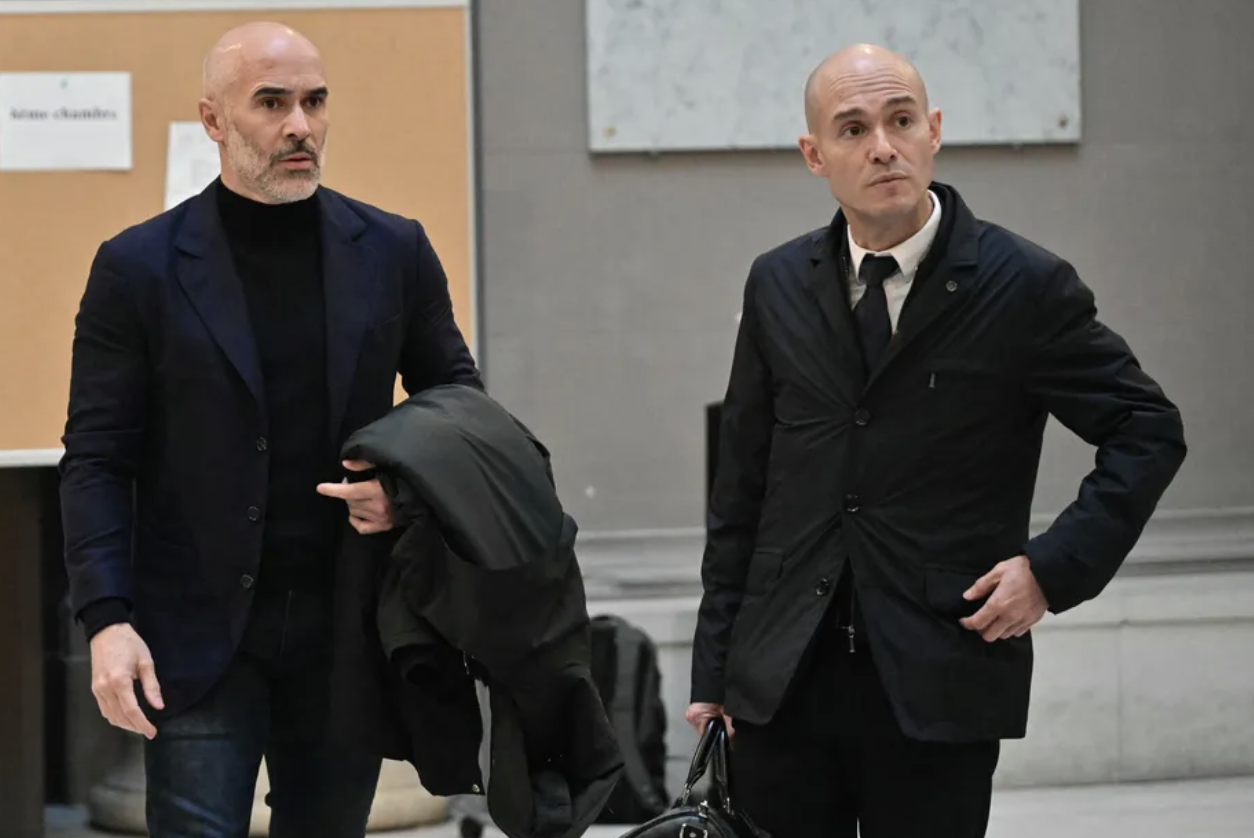 Antony Perrino et son avocat Me Julien Pinelli. Crédit photo MIGUEL MEDINA AFP