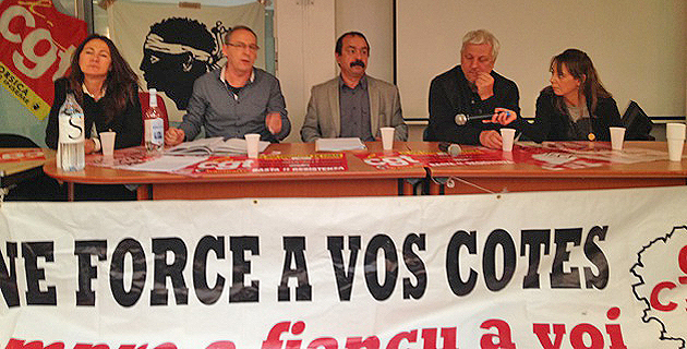 Philippe Martinez, le secrétaire général de la CGT, en visite en Corse