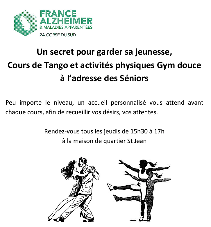 France-Alzheimer : Nouvelle activité à Ajaccio