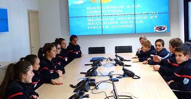 Bastia : Les jeunes sapeurs-pompiers de la plaine ont visité le CODIS 2B