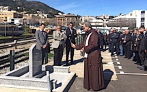 Une stèle à la mémoire de Charles Andreani inaugurée à la gare de Bastia