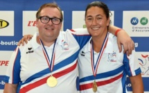 l'équipe Corse Stéphane Dath - Marie-Angèle Germain championne de France de pétanque double mixte