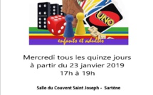 A Sartène, à partir du mercredi 23 janvier, tous les quinze jours des après-midi jeux de société