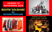 Ouverture exceptionnelle de la BOUTIK'SOLIDAIRE du Secours Populaire ce samedi 