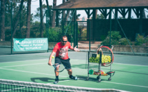 Fabien Bekenteche, prof de tennis à Calvi , heureux de retrouver les courts