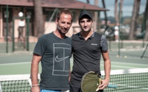 Tennis Club de Calvi: l'élève Vincent Gervasi rejoint le maître Fabien Bekenteche