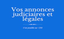 Les annonces judiciaires et légales de CNI : LECCI - AVIS D’ENQUÊTE PUBLIQUE UNIQUE