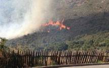 Appietto : Le feu a menacé le village