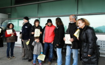 Centre de stockage d'Albitreccia : "Campa Indè Vaddi" manifeste à l'aéroport d'Ajaccio