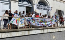 Ajaccio : le Snep-Fsu manifeste devant le rectorat