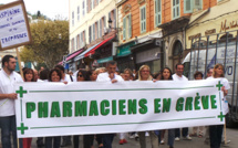 Bastia : Les pharmaciens de Haute-Corse dans la rue