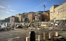 Les travaux en cours sur le parking Pouillon à Bastia - lundi 14 octobre 2024.