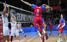 Le GFCA Volley s'est imposé au forceps face à Martigues (3/2) ce samedi soir au Palatinu.(photos Paule Santoni)