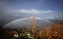 Phénomène rare : un arc-en-ciel lunaire au-dessus de Prunelli-di-Fium'Orbu