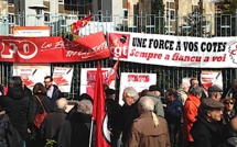 Réforme du code du travail : Manifestation des syndicats devant la préfecture de Haute-Corse