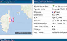 Victime d'une avarie au large de Porto-Vecchio le Paglia Orba navigue vers Bastia