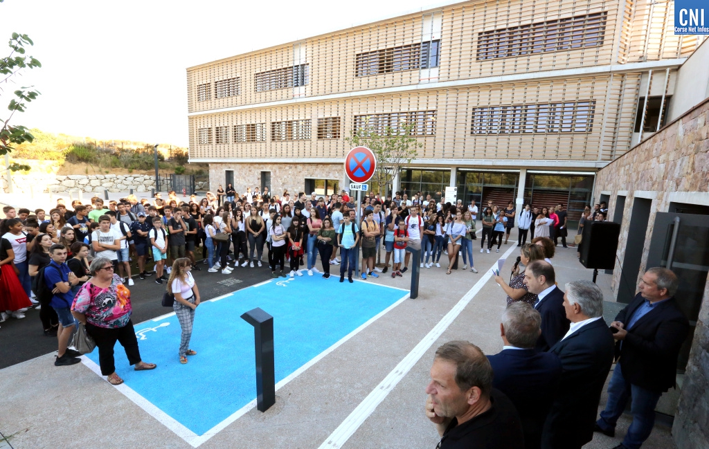 Visite élus de la CDC au collège du Stilettu