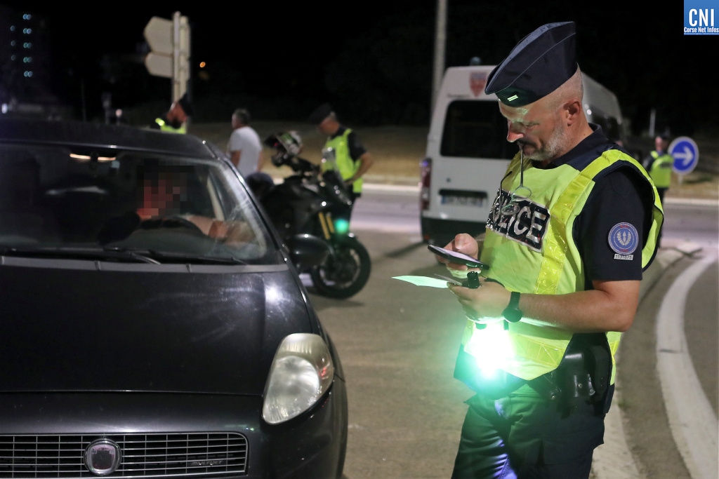 Contrôle routier Ajaccio