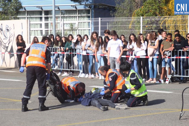 Simulation d'un accident à Calvi